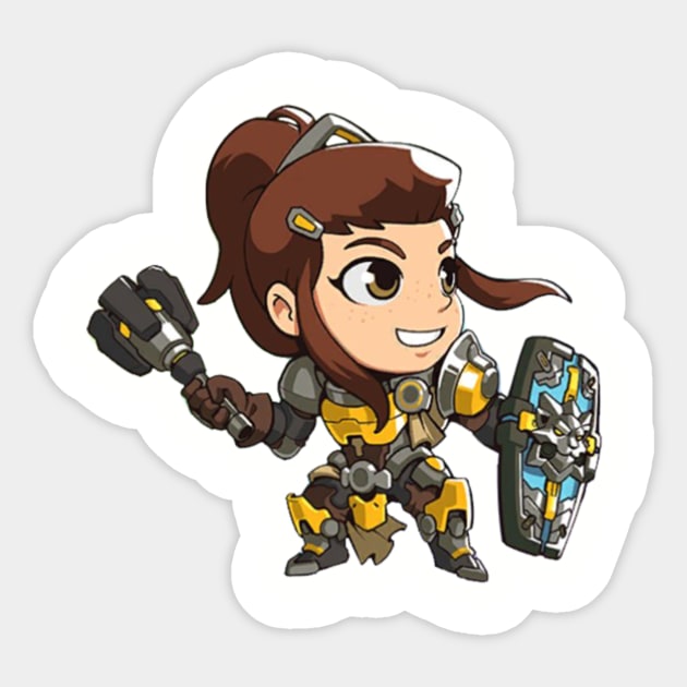 Brigitte Cute Spray - Overwatch Sticker by Bystanders